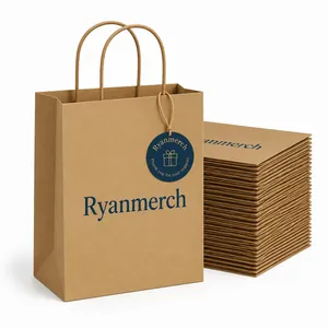 Custom Printed Kraft Paper Box in Stack