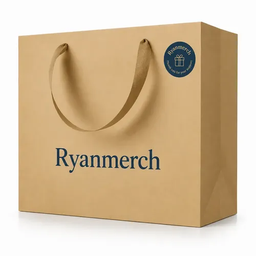 Custom Printed Kraft Paper Bags - alternate view