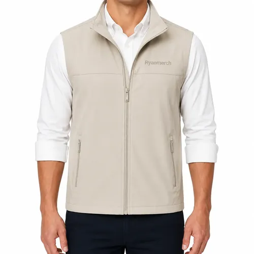 Custom Men's Softshell Vest - alternate view
