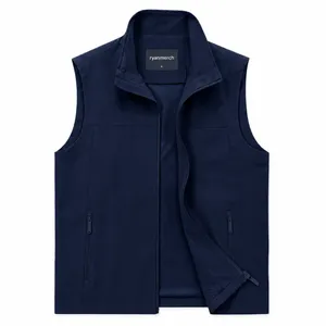 Custom Men's Softshell Vest Navy