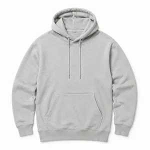 Fleece Pullover Hoodie Light Gray