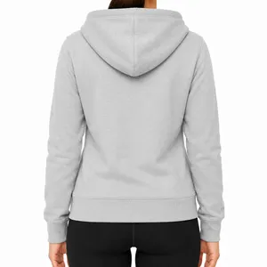 Full-Zip Hoodie Sweatshirt Back View