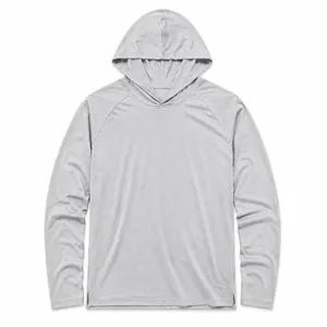 Lightweight Pullover Hoodie Light Gray