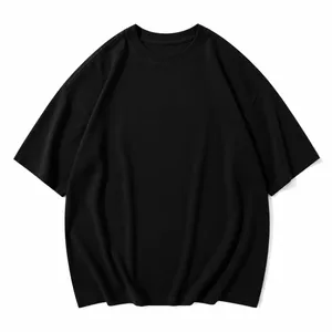 Oversized Drop-Shoulder Tee Black
