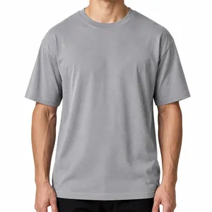 Oversized Drop-Shoulder Tee Male Model