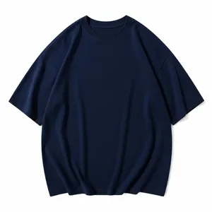 Oversized Drop-Shoulder Tee Navy