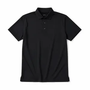 Stretch Performance Custom Polo Shirt Black