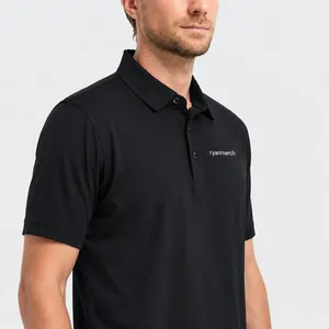 Stretch Performance Custom Polo Shirt Front Logo