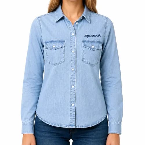 Women's Denim Shirt - alternate view