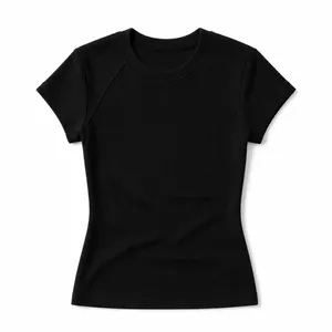 Women's Fitted Merch T-Shirt Black
