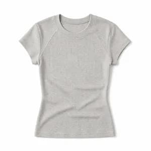 Women's Fitted Merch T-Shirt Gray