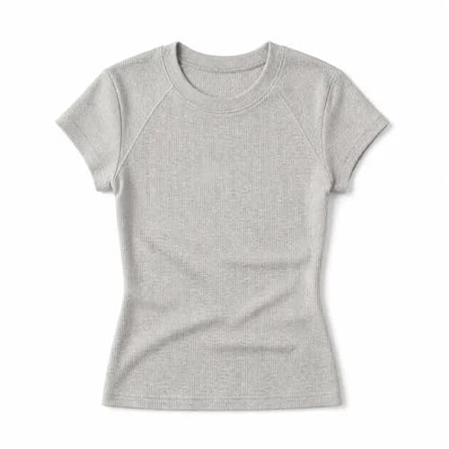 Slim Fit Ribbed Women's T-Shirt