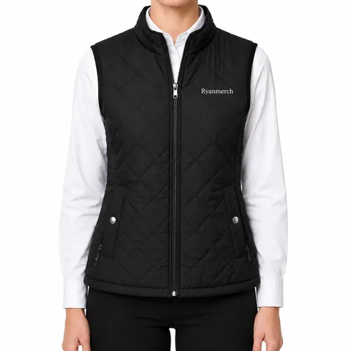 Lightweight Custom Women's Quilted Vest - alternate view