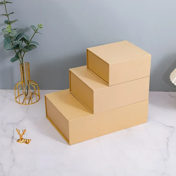 kraft paper flip top box