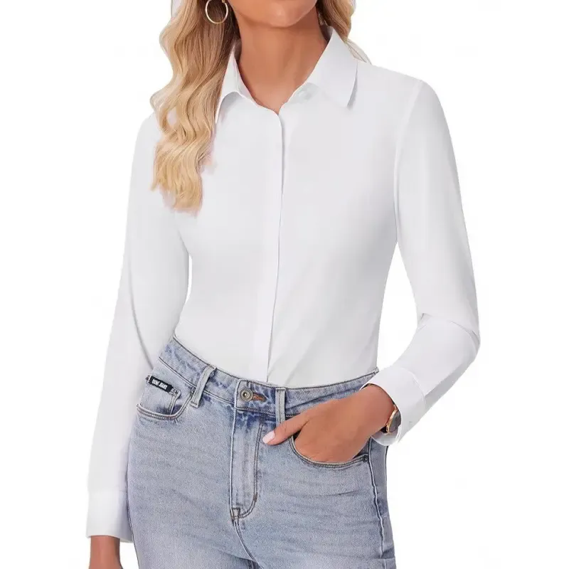 Wrinkle-Free Stretch Women's Shirt Model