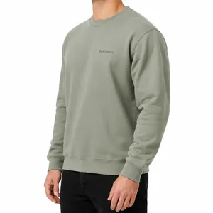 Cotton Sweatshirt Sage Side View
