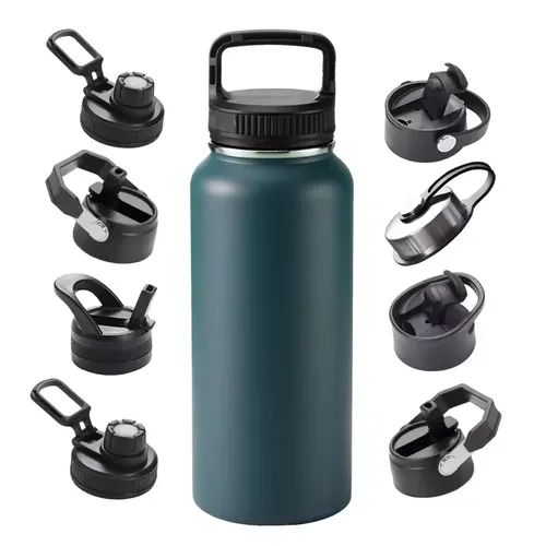 Handled Stainless Steel Travel Tumbler