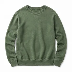 Women Crewneck Sweatshirt Cream Green